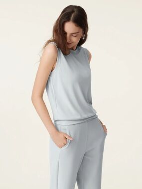 NWT OGL SANDWASHED CREWNECK PULLOVER IN SMOKE BLUE